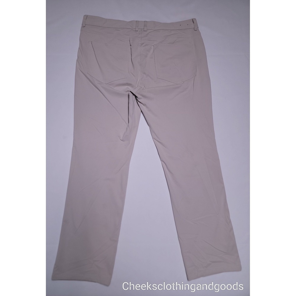Johnston Murphy XC4 Mens Golf Pants Tan Performance Stretch Flat Front size 38 S - Picture 3 of 8